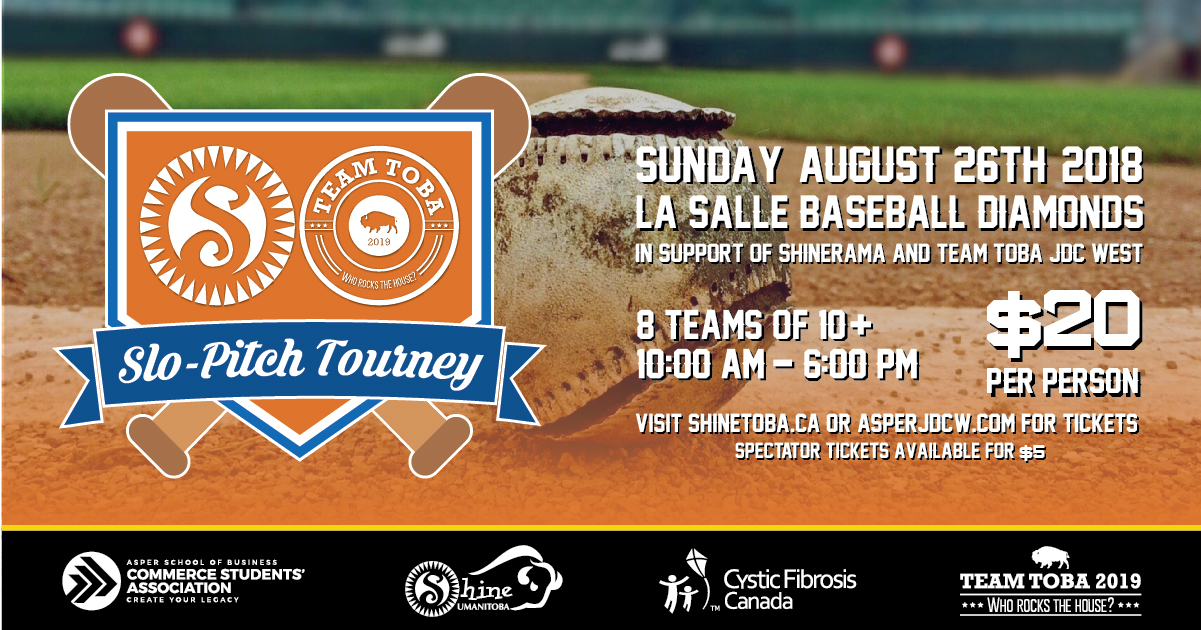 Slo-Pitch Tournament for Shine and Team Toba JDCW · ShineToba 2023